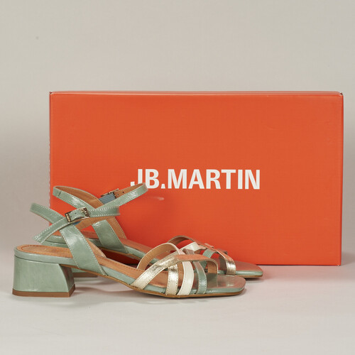 Schoenen Dames Sandalen / Open schoenen JB Martin VICTORIA Vintage / Salie / Goud