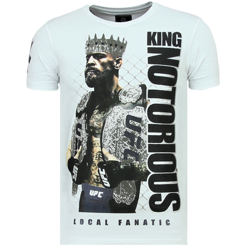 Textiel Heren T-shirts korte mouwen Local Fanatic King Notorious Z Wit