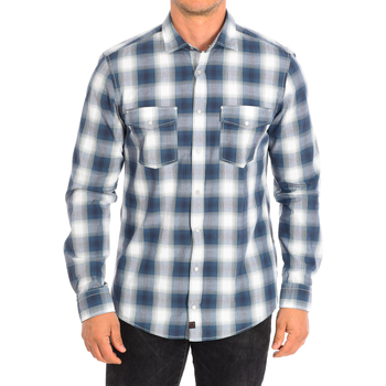 Textiel Heren Overhemden lange mouwen Strellson 10004718-412 Blauw