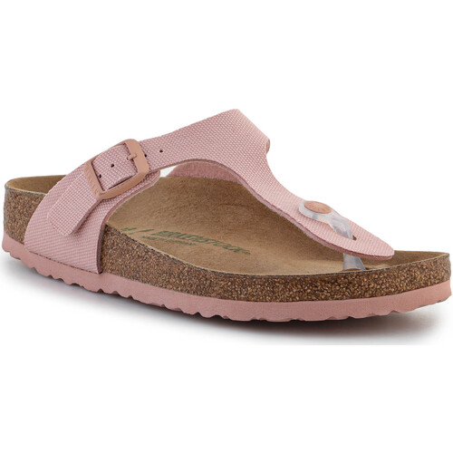 Schoenen Dames Leren slippers Birkenstock Sandały Gizeh 1024134 Soft Pink Roze