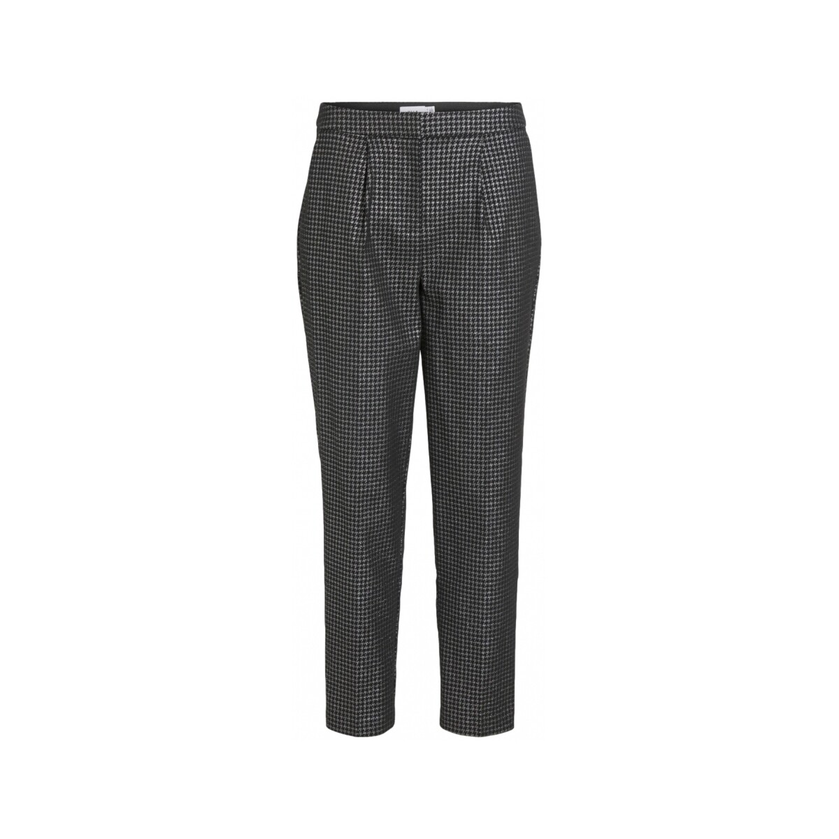 Textiel Dames Broeken / Pantalons Vila Trousers Shine 7/8 - Black/silver Zwart
