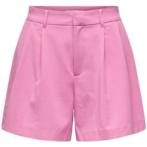Textiel Dames Korte broeken / Bermuda's Only Birgitta Shorts - Fuchsia Pink Roze