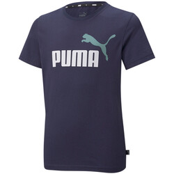 Textiel Kinderen T-shirts korte mouwen Puma  Blauw