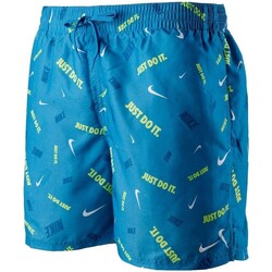 Textiel Heren Zwembroeken/ Zwemshorts Nike BAADOR HOMBRE  SWIM LOGOFETTI LAP 5 NESSB591 Blauw