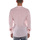 Textiel Heren Overhemden lange mouwen Sl56 Camicia Lino Uomo Roze