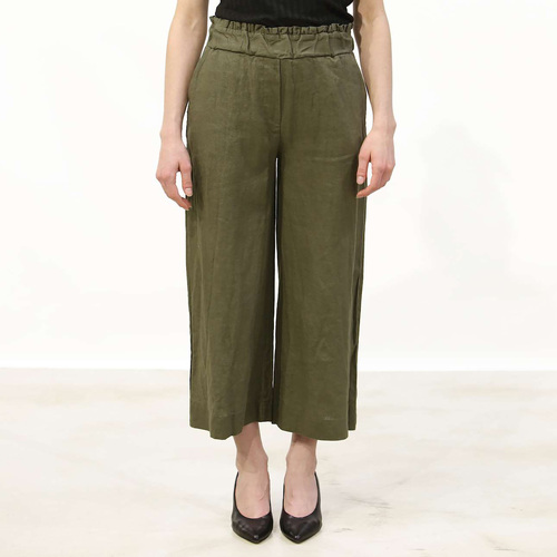 Textiel Dames Broeken / Pantalons Ottodame Pantalone Groen