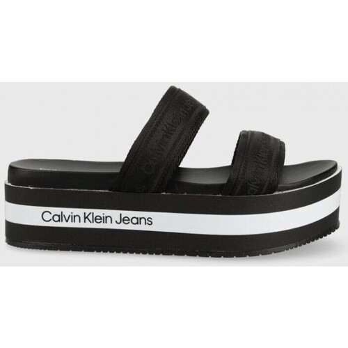 Schoenen Dames Sandalen / Open schoenen Calvin Klein Jeans YW0YW00561 BDS Zwart