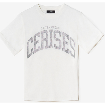 Textiel Meisjes T-shirts & Polo’s Le Temps des Cerises T-shirt CLAUDEGI Wit