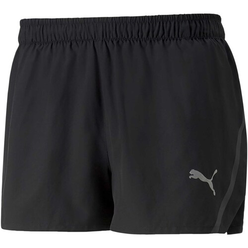 Textiel Heren Korte broeken / Bermuda's Puma Run Split Short M Zwart