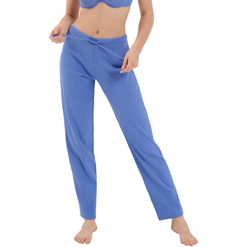 Textiel Dames Pyjama's / nachthemden Lisca Pyjamabroek lange broek Lucky  Cheek Blauw