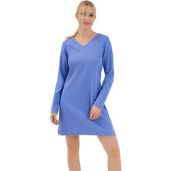 Textiel Dames Pyjama's / nachthemden Lisca Nachthemd met lange mouwen Lucky  Cheek Blauw