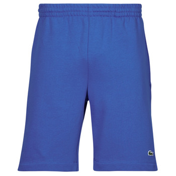 Lacoste Blauwe Katoenen Shorts met Koord Krokodil Geborduurd Blue Heren