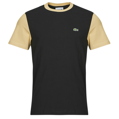 Textiel Heren T-shirts korte mouwen Lacoste TH1298 Zwart / Beuge
