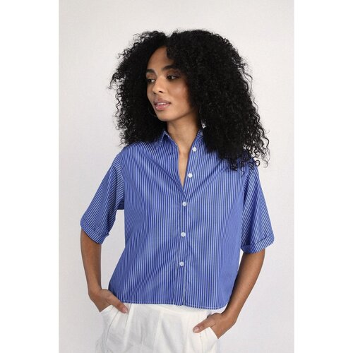 Textiel Dames Overhemden Molly Bracken LAR214BP Blauw