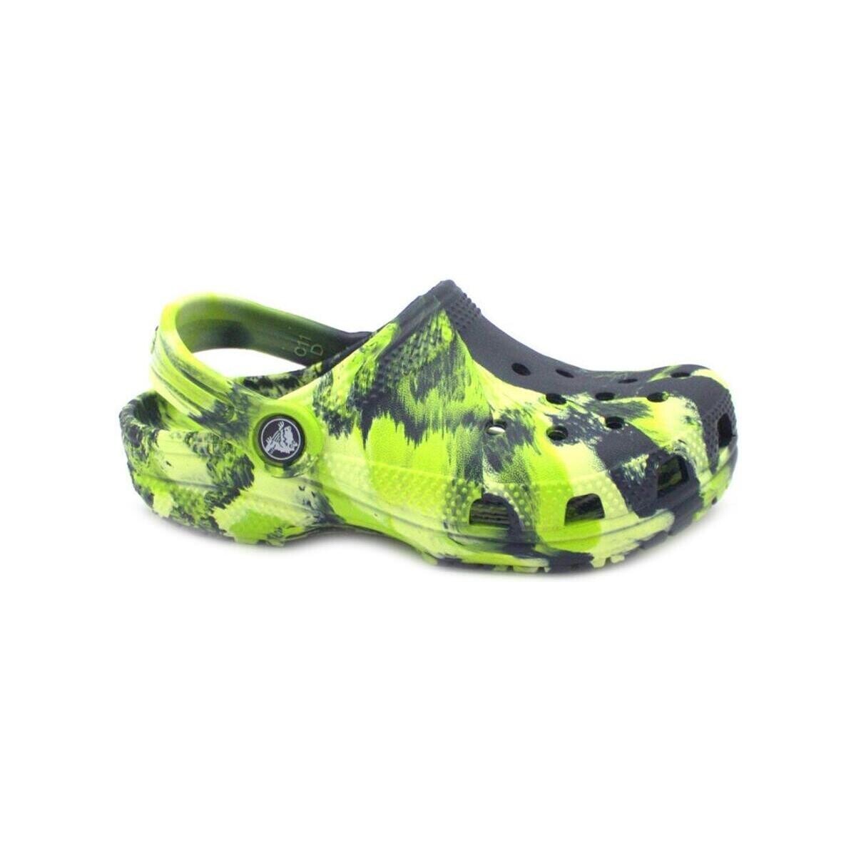 Schoenen Kinderen Leren slippers Crocs CRO-RRR-207002-NAMT Groen