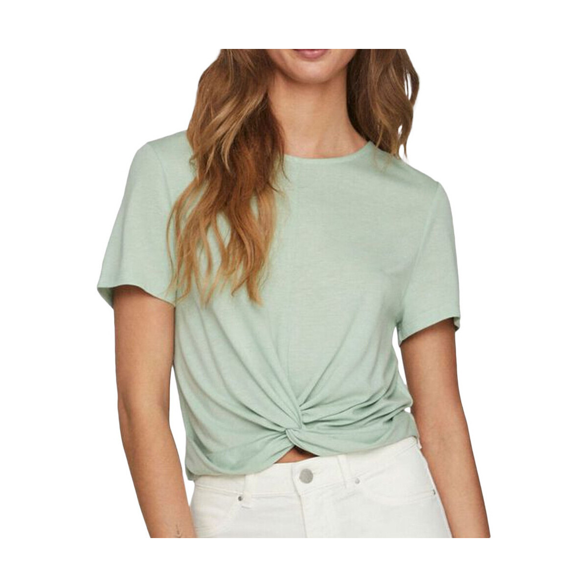 Textiel Dames T-shirts & Polo’s Vila  Groen