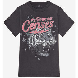 Textiel Meisjes T-shirts & Polo’s Le Temps des Cerises T-shirt MUNSONGI Zwart