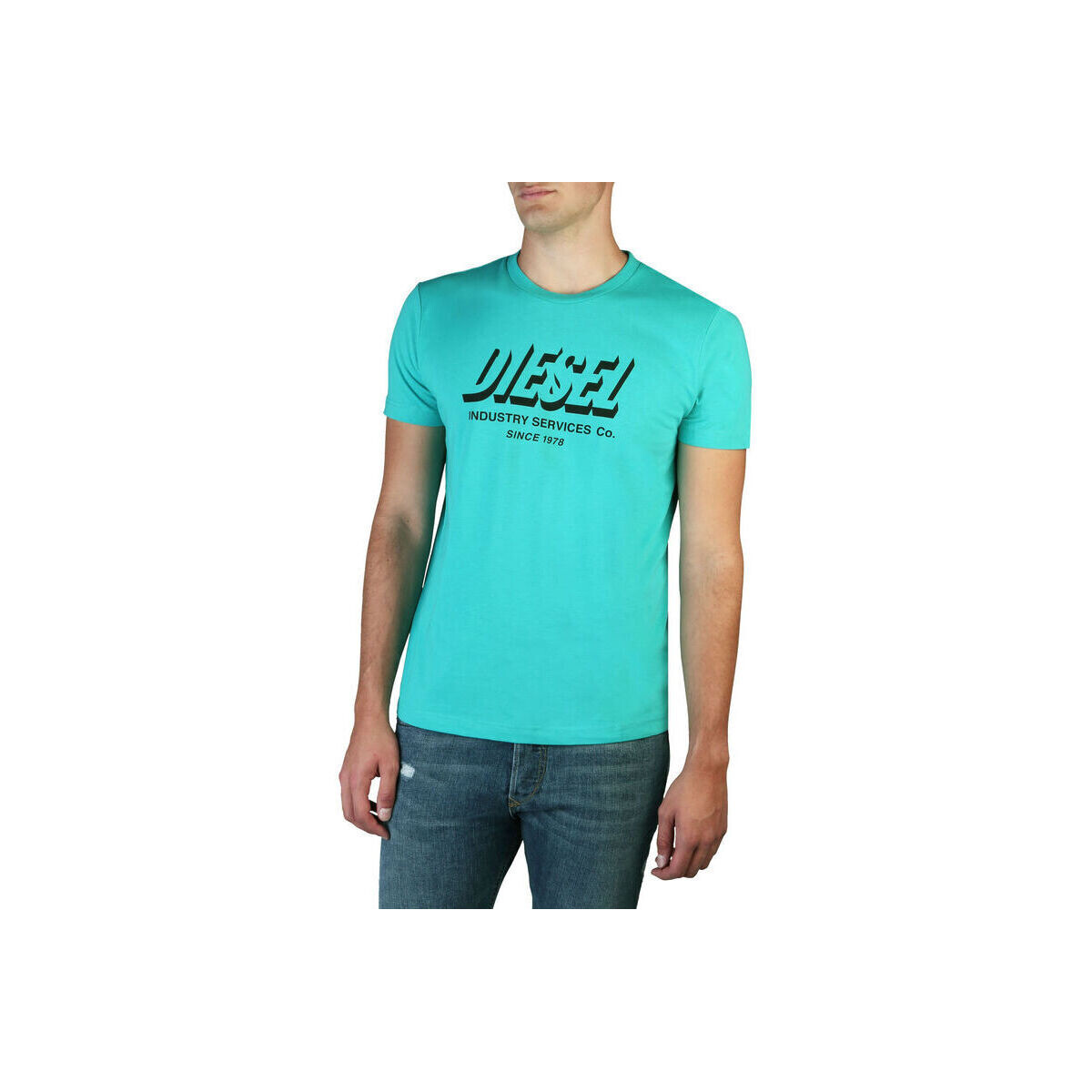 Textiel Heren T-shirts korte mouwen Diesel - t-diegos-a5_a01849_0gram Blauw