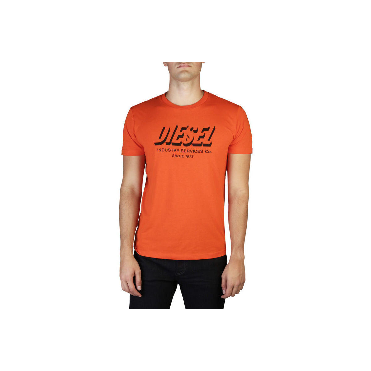 Textiel Heren T-shirts korte mouwen Diesel - t-diegos-a5_a01849_0gram Oranje