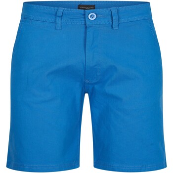 Textiel Heren Korte broeken / Bermuda's Cappuccino Italia Chino Short Blue Blauw