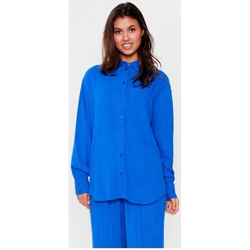 Textiel Dames Overhemden Nümph  Blauw