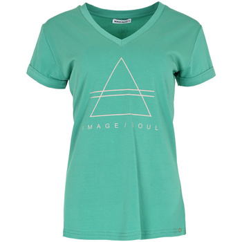 Textiel Dames Tops / Blousjes Maicazz Samantha T-Shirt SU23.75.030 Apple Groen