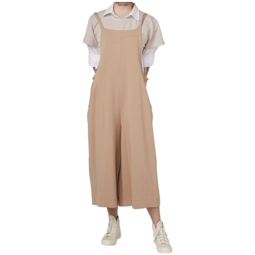 Textiel Dames Jumpsuites / Tuinbroeken Wendy Trendy Jumpsuit 791852 - Beige Beige