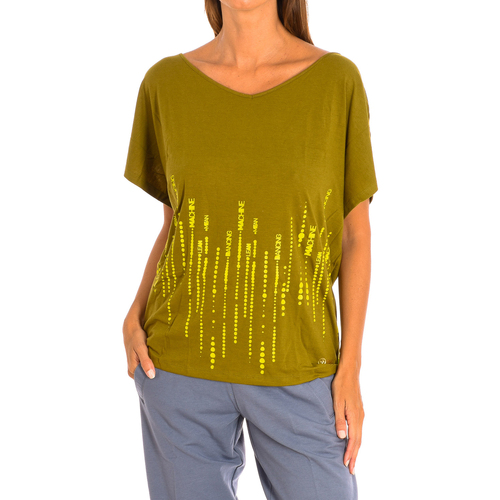 Textiel Dames T-shirts korte mouwen Zumba Z1T00463-VERDE Groen