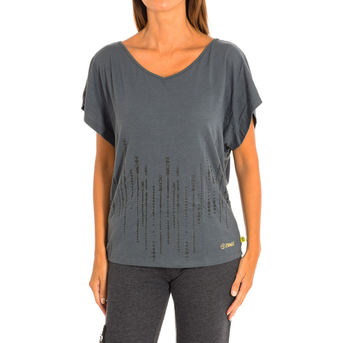 Textiel Dames T-shirts korte mouwen Zumba Z1T00463-GRIS Multicolour