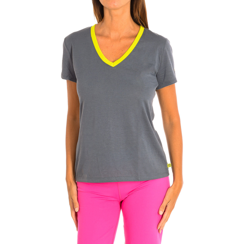 Textiel Dames T-shirts korte mouwen Zumba Z1T00506-GRIS Multicolour