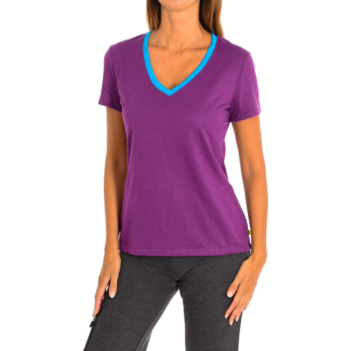 Textiel Dames T-shirts korte mouwen Zumba Z1T00506-LILA Violet