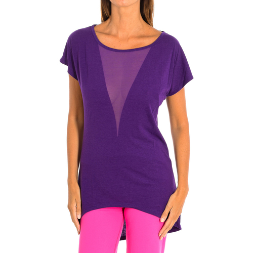 Textiel Dames T-shirts korte mouwen Zumba Z1T00683-LILA Violet