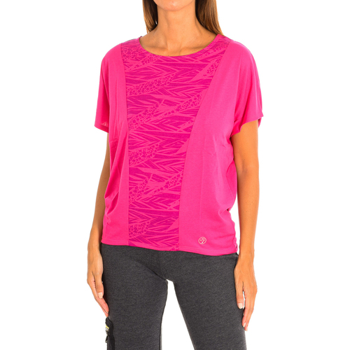Textiel Dames T-shirts korte mouwen Zumba Z1T00685-FUCSIA Roze