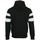 Textiel Heren Sweaters / Sweatshirts Fred Perry Tipped Sleeve Hooded Sweat Zwart