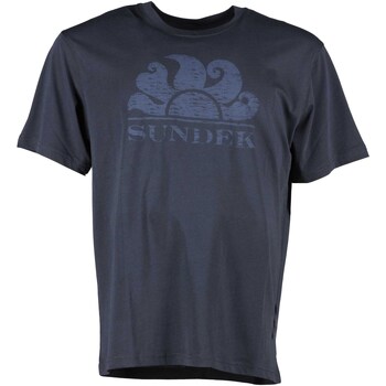 Textiel Heren T-shirts & Polo’s Sundek New Simeon On Tone T-Shirt Blauw