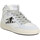 Schoenen Dames Sneakers Semerdjian Braga Cuir Velours Femme Blanc Zebre Wit
