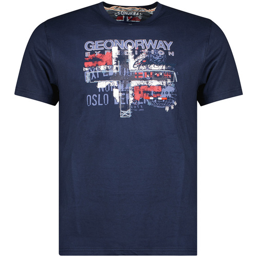 Textiel Heren T-shirts korte mouwen Geo Norway SU1325HGN-NAVY Blauw