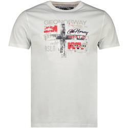 Textiel Heren T-shirts korte mouwen Geographical Norway SU1325HGN-WHITE Wit