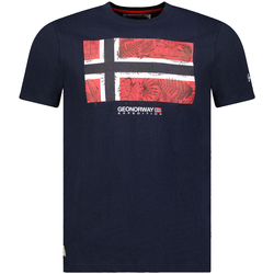 Textiel Heren T-shirts korte mouwen Geographical Norway SW1239HGNO-NAVY Blauw