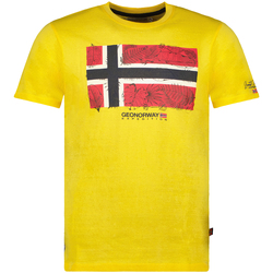 Textiel Heren T-shirts korte mouwen Geographical Norway SW1239HGNO-LEMON Geel