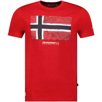 Textiel Heren T-shirts korte mouwen Geo Norway SW1239HGNO-CORAL Rood