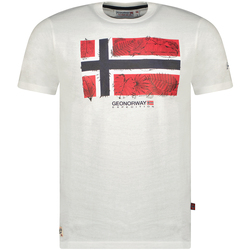 Textiel Heren T-shirts korte mouwen Geographical Norway SW1239HGNO-WHITE Wit