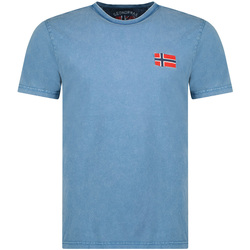 Textiel Heren T-shirts korte mouwen Geographical Norway SW1269HGNO-BLUE Blauw