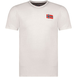 Textiel Heren T-shirts korte mouwen Geographical Norway SW1269HGNO-LIGHT GREY Grijs