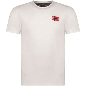 Textiel Heren T-shirts korte mouwen Geographical Norway SW1269HGNO-LIGHT GREY Grijs