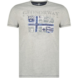Textiel Heren T-shirts korte mouwen Geographical Norway SW1270HGNO-BLENDED GREY Grijs