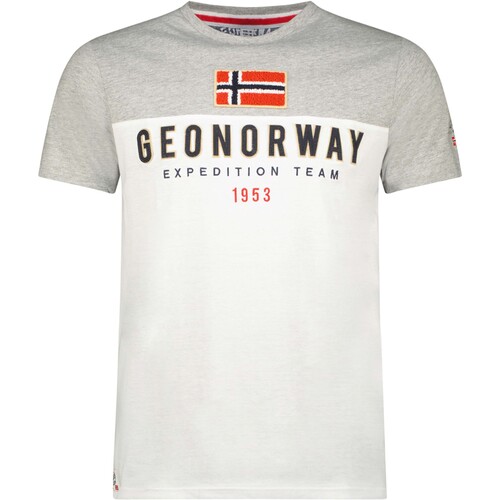 Textiel Heren T-shirts korte mouwen Geo Norway SW1276HGNO-BLACK-GREY Multicolour