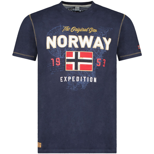 Textiel Heren T-shirts korte mouwen Geo Norway SW1304HGNO-NAVY Blauw