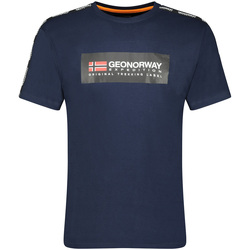 Textiel Heren T-shirts korte mouwen Geographical Norway SW1467HGNO-NAVY Marine