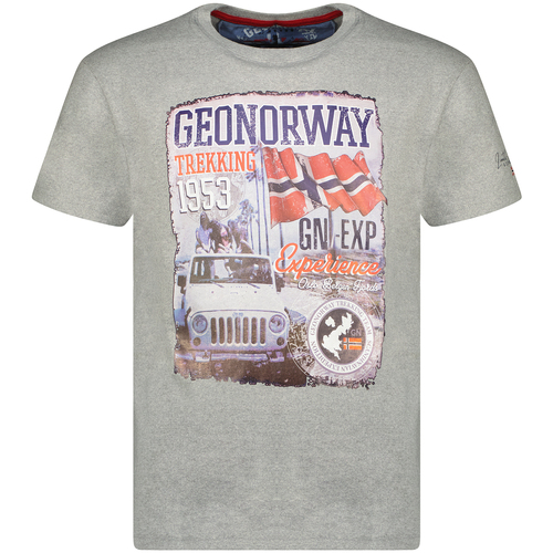 Textiel Heren T-shirts korte mouwen Geo Norway SW1959HGNO-BLENDED GREY Grijs